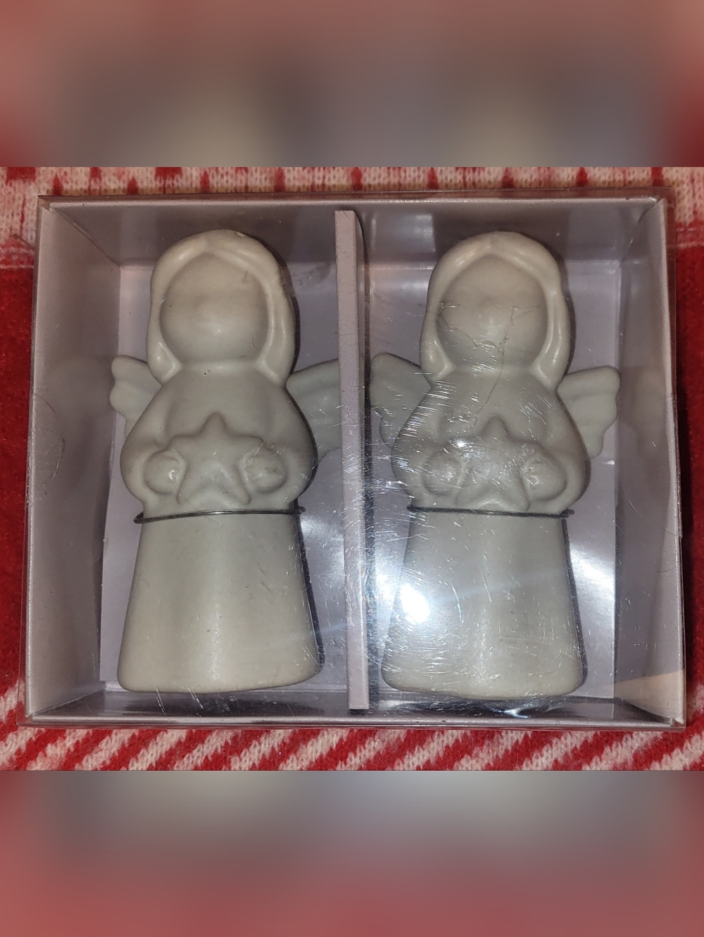 Ceramic Angel Salt and Pepper Shakers - White